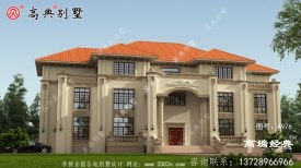 乡村建筑设计效果图，简约大方，父母住在里面都很开心。